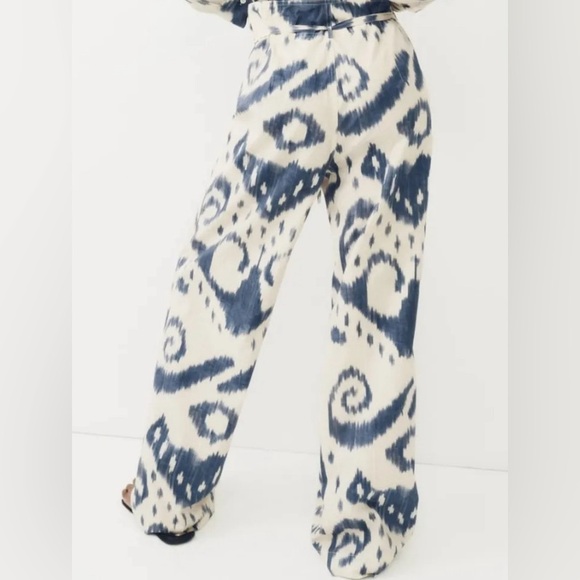 NWT ZARA geometric printed high-waisted, wide leg trousers - Picture 2 of 5